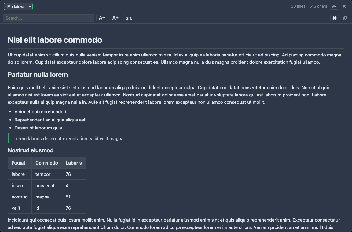 Markdown viewer